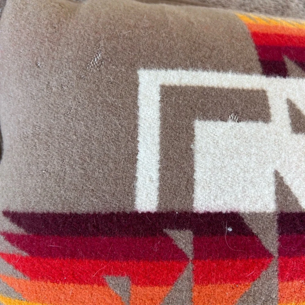 Pendleton Woolen Mills Chief Joseph wool decorative pillow. Nez Perce. Tribal. - Picture 6 of 16